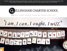 Tablet Screenshot of gillinghamcharterschool.org